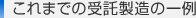 これまでの受託製造の一例